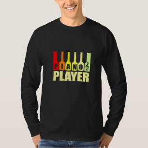 Klaviertastatur für den Piano-Player T-Shirt