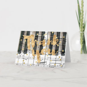 Klaviertastatur golden danke Kalligraphie