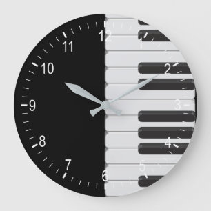 Klaviertastatur Große Wanduhr