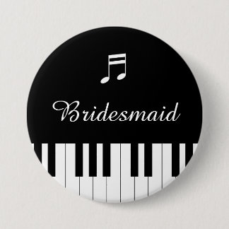 Klaviertastatur Hochzeitstastatur Bridesmaid Button