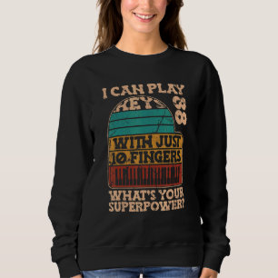 Klaviertastatur Klavier Pianist Sweatshirt
