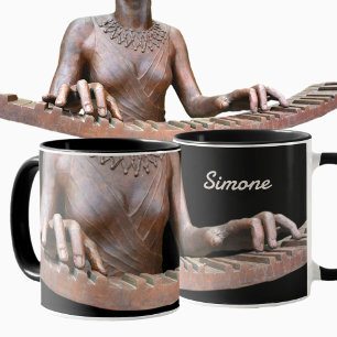 Klaviertastatur Klaviermusik Tasse