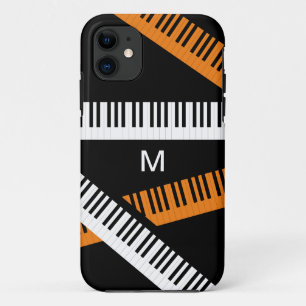 Klaviertastatur Musik Lover Modernes Mit Monogramm Case-Mate iPhone Hülle