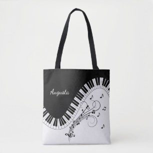 Klaviertastatur-Musikdesign mit Namen