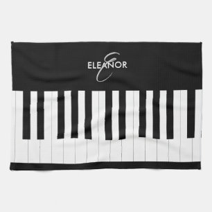 Klaviertastatur Musiker Musik Benutzerdefiniertes Geschirrtuch