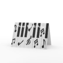 Klaviertastatur Personalisiert 21. Geburtstag