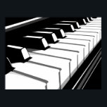 Klaviertastatur Pop Art Poster<br><div class="desc">Klaviertastatur Pop Art</div>