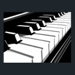 Klaviertastatur Pop Art Poster<br><div class="desc">Klaviertastatur Pop Art</div>