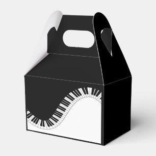 Klaviertastatur Schwarz-Weiß-Musik-Design Geschenkschachtel
