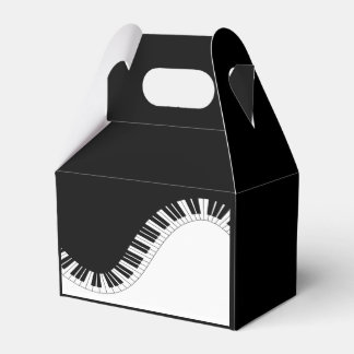 Klaviertastatur Schwarz-Weiß-Musik-Design Geschenkschachtel