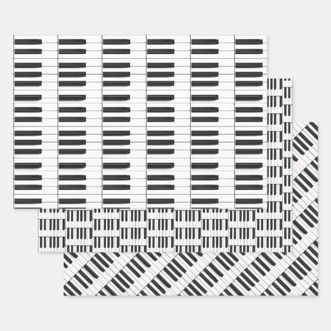 Klaviertastatur - Sets für musikalisches Design Geschenkpapier Set (Set)