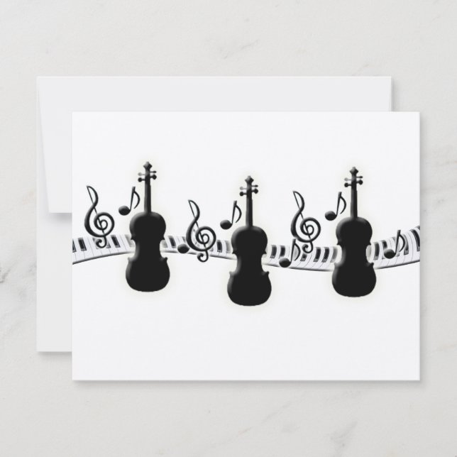 Klaviertastatur und Musiknoten (Vorderseite)
