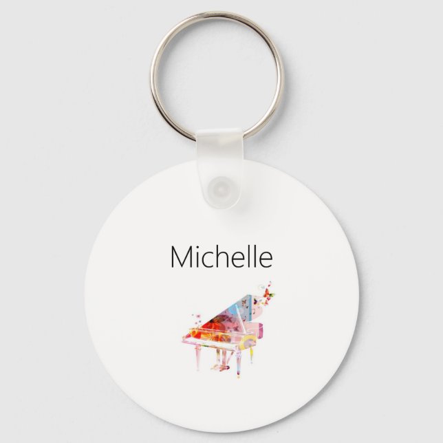 Klaviertastatur und Schlüsselanhänger für Musikanm (Vorderseite)