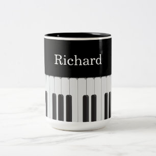 Klaviertastatur Zweifarbige Tasse