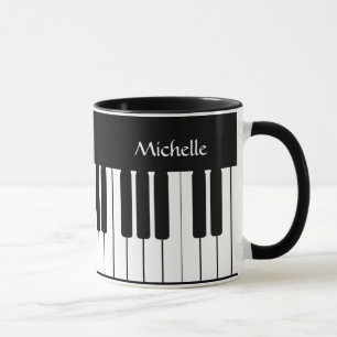 Klaviertastaturmusik personalisiert Mug Tasse