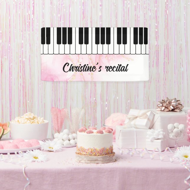 Klaviertastaturmusik - Vorführung Banner (Party)