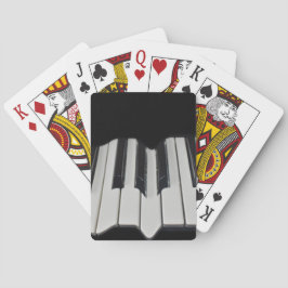 Klaviertasten, die Karten spielen Spielkarten
