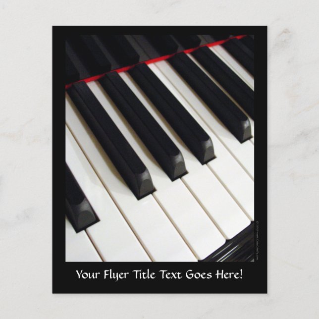 Klaviertasten Fotografie Flyer (Vorne)