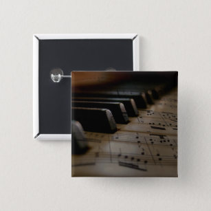 Klaviertasten für antike Musik Button