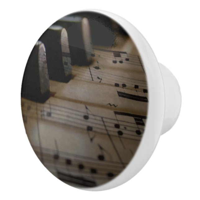 Klaviertasten für antike Musik Keramikknauf (Rechts)