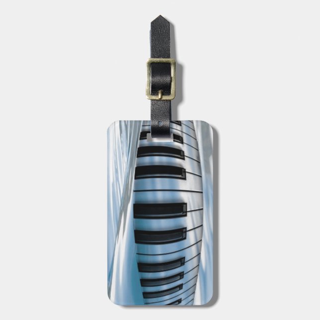 Klaviertasten Gepäckanhänger (Vorderseite vertikal)