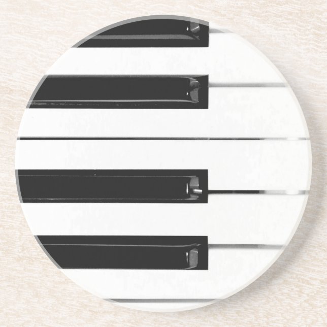 Klaviertasten Getränkeuntersetzer (Vorne)