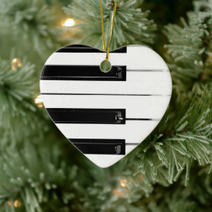 Klaviertasten Keramik Ornament