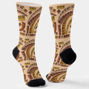Klaviertasten kurviert socken