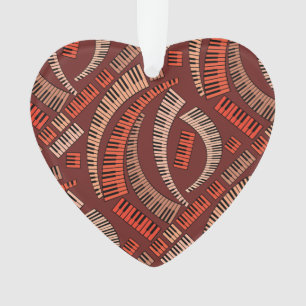 Klaviertasten Kurvige Keramik Ornament