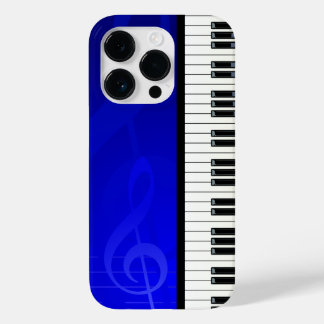 Klaviertasten mit Blue-Effekt-Noten Case-Mate iPhone 14 Pro Hülle