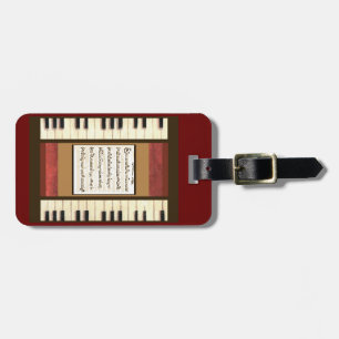 Klaviertasten Musikgrenzenkoffer Gepäckanhänger