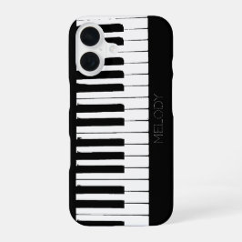 Klaviertasten | Vertikal | Anpassbar iPhone 16 Hülle