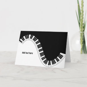 Klaviertasten-Waves-TEMPLATE Karte
