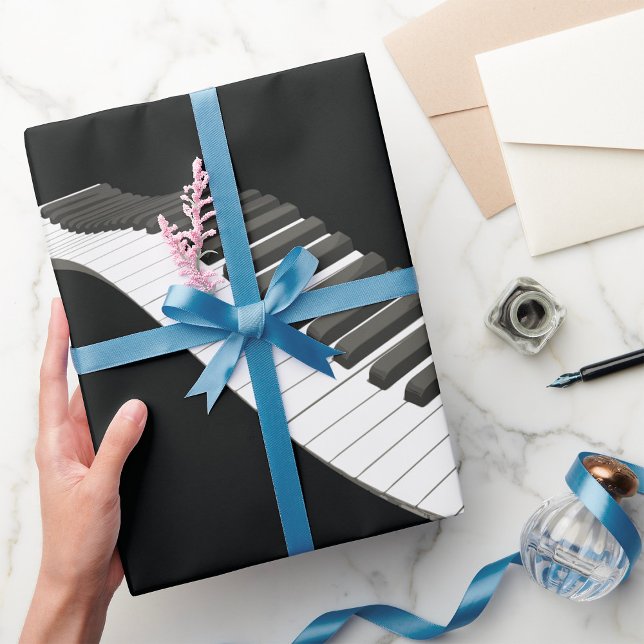 Klaviertasten Wrapping Paper Geschenkpapier (Von Creator hochgeladen)