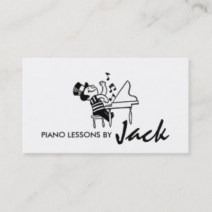 Klavierunterricht, Music Instructor Business Card Visitenkarte