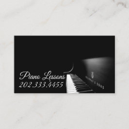 Klavierunterricht, Musik, Instrumente Visitenkarte