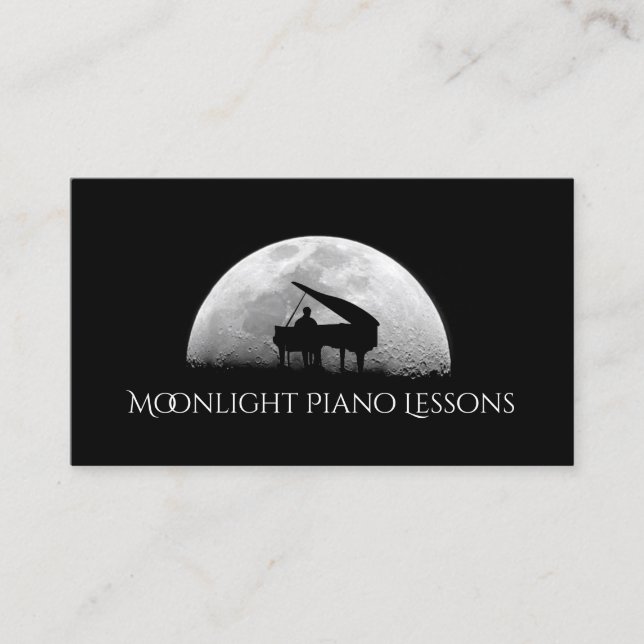 Klavierunterricht, Musik, Instrumente Visitenkarte (Vorderseite)