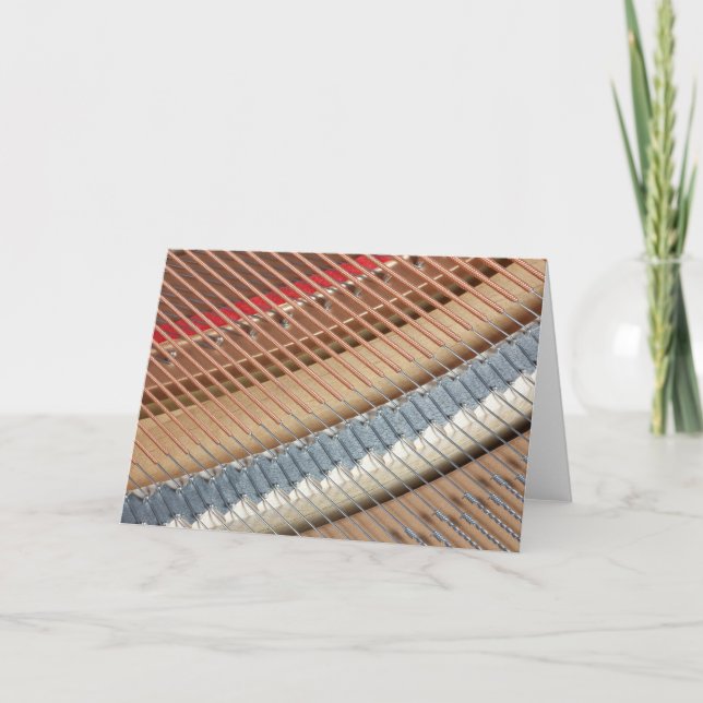 Klavierzeichen - leere Notizkarte Karte (Vorderseite)