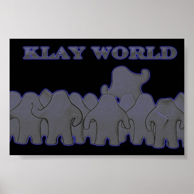 Klay World Poster Black Glow (Vorne)