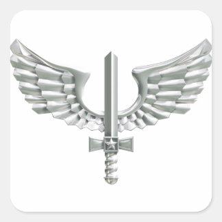 Klebe Brasilianische Luftwaffe - Beispielhafte 2 Quadratischer Aufkleber