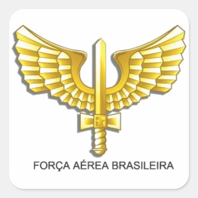 Klebe Brasilianische Luftwaffe - FAB Quadratischer Aufkleber (Vorderseite)