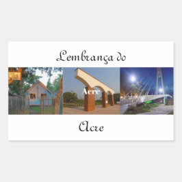 Klebe Erinnerung Ackers Rechteckiger Aufkleber