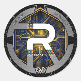 KLEBEAUFKLEBER REMAT 2025 RUNDER AUFKLEBER