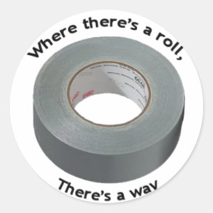 Klebeband mit Slogan-Aufkleber Runder Aufkleber