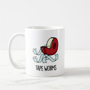 Klebeband-Würmer Lustige Klebeband-Witze  Kaffeetasse