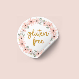 Klebefrei Blumenaufkleber Glutenfrei Runder Aufkleber