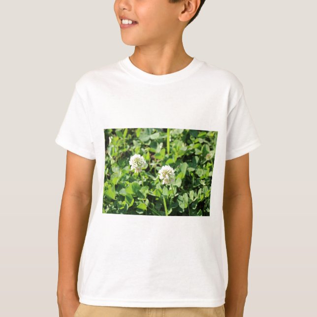 Kleben und Blume T-Shirt (Vorderseite)