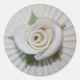 Klebende Handlung Knopf der Rose Runder Aufkleber