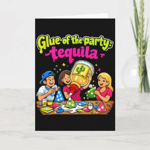 Kleber der Tequila-Handwerk-Witz-Design-Party  Karte