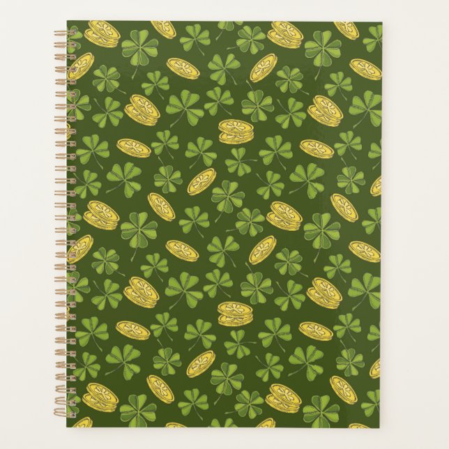 Kleber-Leaf- und Gold-Münzmuster Planer (Vorderseite)